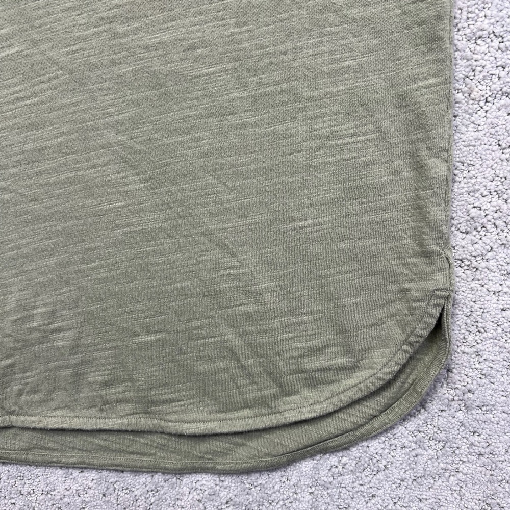 Duluth Trading Co Longsleeve Shirt Womens M Green Split Neck Slow With The Flow - Picture 9 of 15